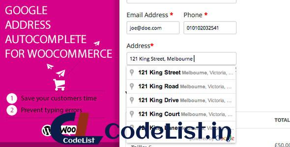 Google Address Autocomplete for WooCommerce v2.3.4