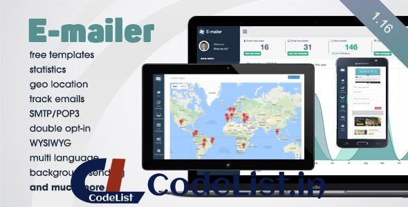 E-mailer v1.16 – Newsletter & Mailing System with Analytics + GEO location