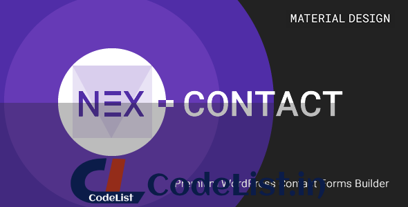 NEX-Contact v1.0 – Ultimate WordPress Contact Form Builder