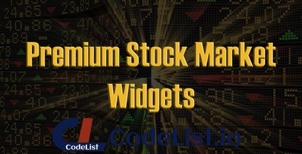 Premium Stock Market Widgets (JS / PHP)