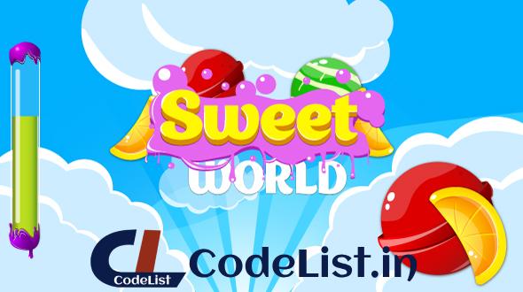 Sweet world – HTML5 game. Construct2 (.capx) + mobile