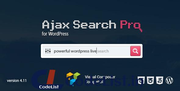 Ajax Search Pro for WordPress v5.11.10 – Live Search Plugin