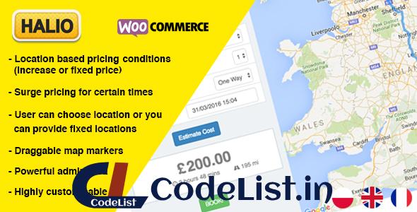 Halio v1.5.1 – WooCommerce Taxi Booking Plugin