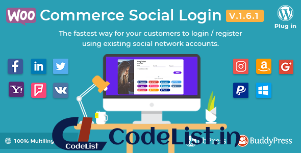 WooCommerce Social Login v1.6.1