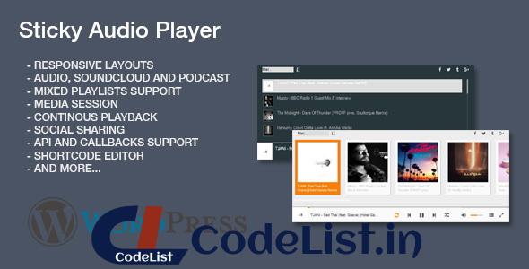 Sticky Audio Player for WordPress v1.1