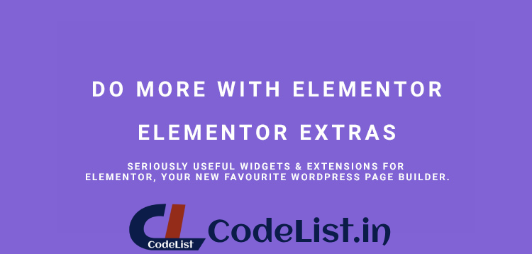 Elementor Extras v1.7.2 – Do more with Elementor