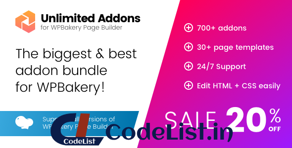 Unlimited Addons for WPBakery Page Builder v1.0.41