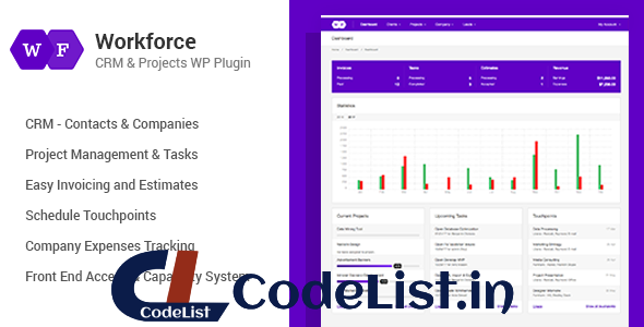 Workforce v1.2.3 – CRM & Project Management WordPress Plugin