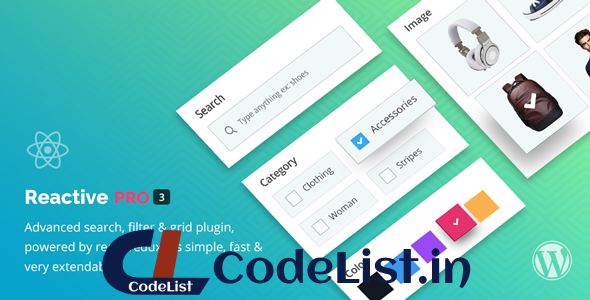 Reactive Pro v4.0.5 – Advanced WordPress Search Filter Map & Grid