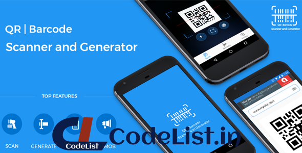 QR code and Barcode scanner and generator for Android with AdMob