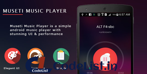 Museti Music Player with admob