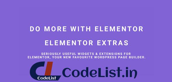 Elementor Extras v2.2.52 – Do more with Elementor