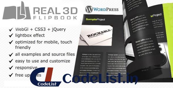 Real3D FlipBook v3.4.4 – WordPress Plugin