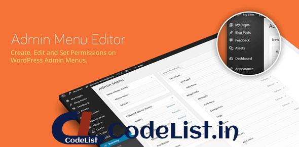 Admin Menu Editor Pro v2.26 + Addons