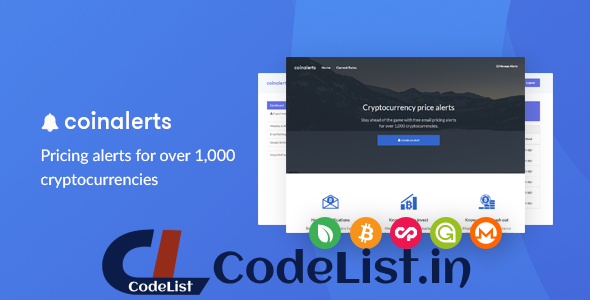 CoinAlerts – Price alerts for 1,000 Cryptocurrencies