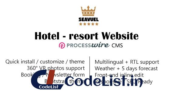 SeaVuel – Multilingual – Hotel website with CMS – Bootstrap theme