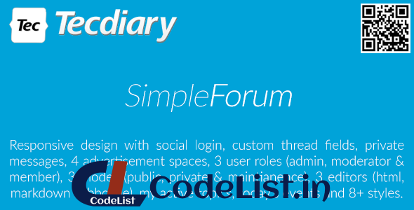 Simple Forum v2.0.0 rc-8 – Responsive Bulletin Board