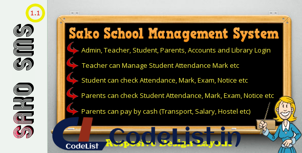 Responsive Sako School Management System