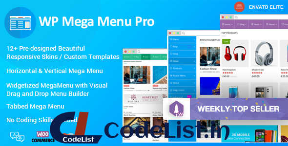 WP Mega Menu Pro v1.1.3 – Responsive Mega Menu Plugin