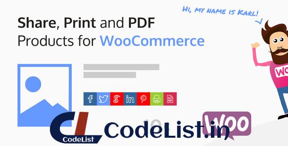 Share, Print and PDF Products for WooCommerce v2.5.6