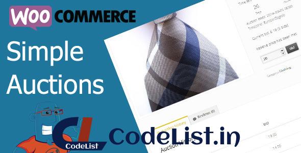 WooCommerce Simple Auctions v2.0.19 – WordPress Auctions