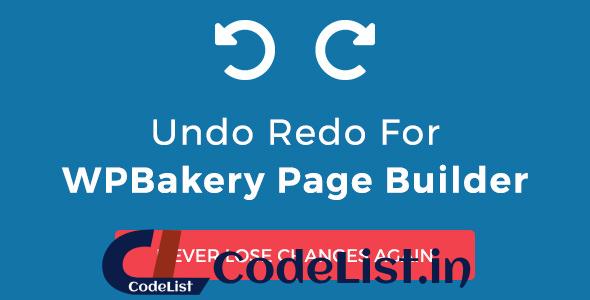 Undo Redo for WPBakery Page Builder v1.2.5