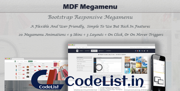 MDF Megamenu v1.1.6 – Bootstrap Responsive Megamenu