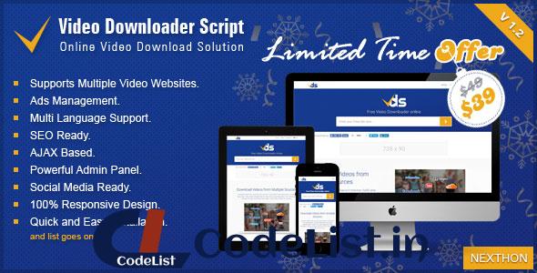 Video Downloader Script v1.2 – All In One Video Downloader