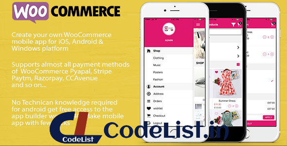 ionic 3 App for WooCommerce v4.0