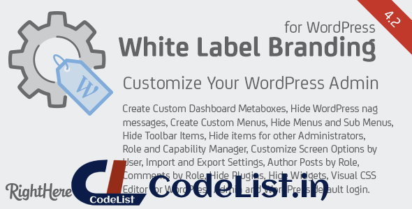 White Label Branding for WordPress v4.2.1