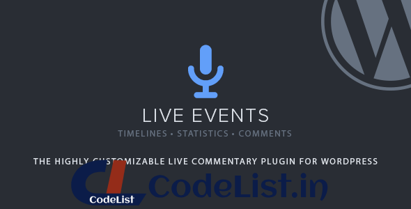 Live Events v1.32 – Premium WordPress Plugin