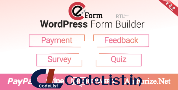 eForm v4.2.1 – WordPress Form Builder