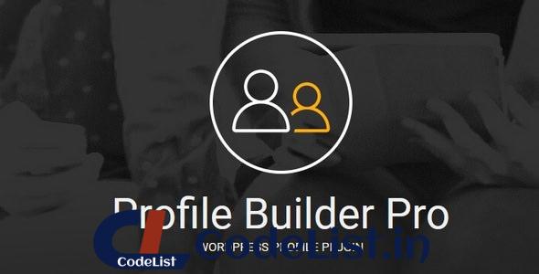 Profile Builder Pro v2.7.8 – WordPress Profile Plugin