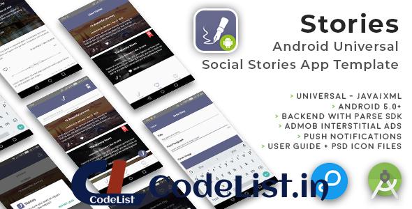 Stories – Android Universal Fun Social Stories App Template