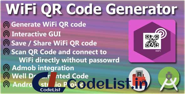 WiFi QR Code Generator & Scanner +Android Studio +AdMob