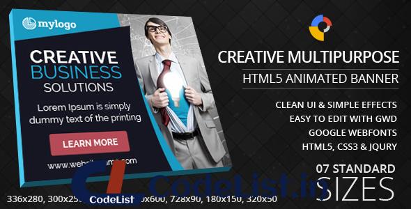 Creative Multipurpose – HTML5 Animated Banner