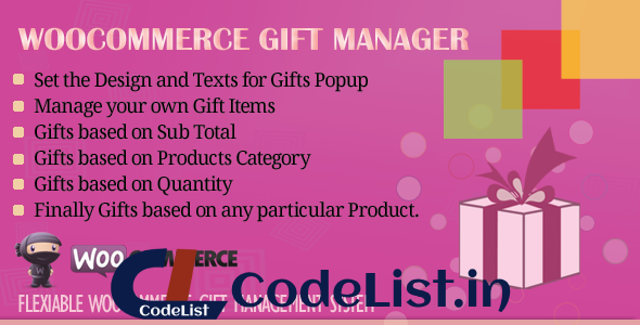 WooCommerce Gift Manager v3.0