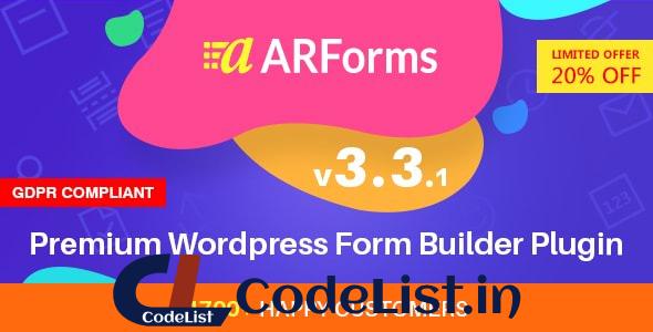 ARForms v3.3.1 – WordPress Form Builder Plugin