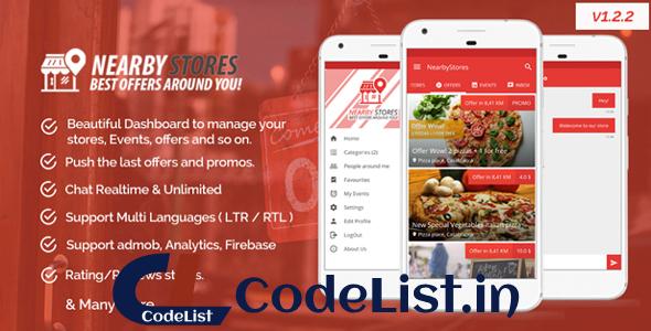 NearbyStores v1.2.2 – Offers, Events & Chat Realtime + Firebase