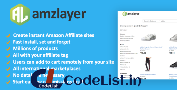 Amzlayer v1.10 – Amazon Affiliate Sites Builder