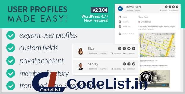 User Profiles Made Easy v2.3.04 – WordPress Plugin