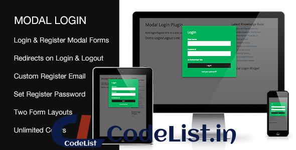 Modal Login v2.0.0 – Register Forgotten WordPress Plugin