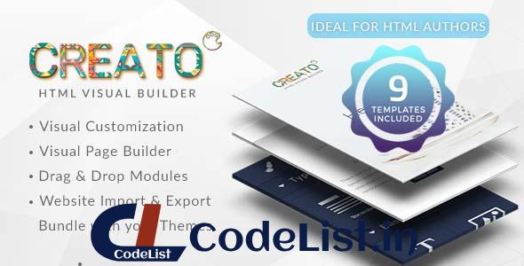 Creato – HTML Page Builder