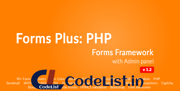 Form Framework with Admin Panel – Forms Plus: PHP v1.2.1