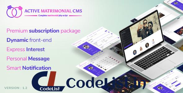 Active Matrimonial CMS v1.2.0