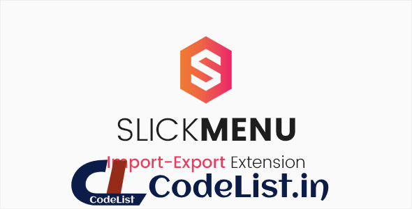 Slick Menu – Import / Export Extension v1.0.3