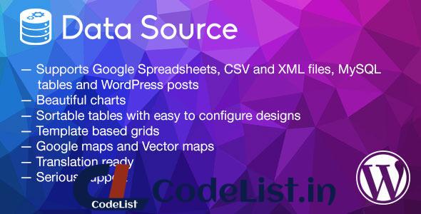 Data Source v1.2.3 – charts, tables, maps and data grids