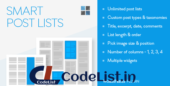 Smart Post Lists Widget for WordPress v2.12