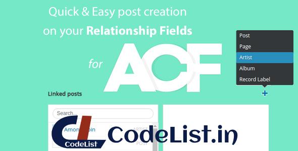 Quick and easy Post creation for ACF v2.3