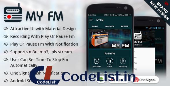 MY FM – Live Streaming Android App